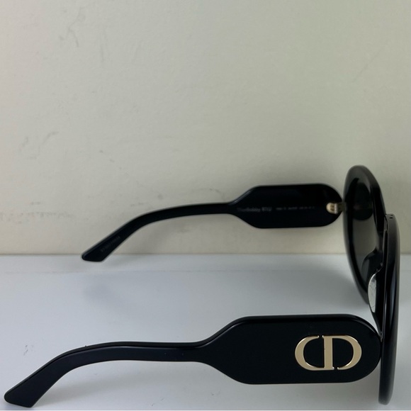 CHRISTIAN DIOR BLACK ROUND SUNGLASSES main image 8